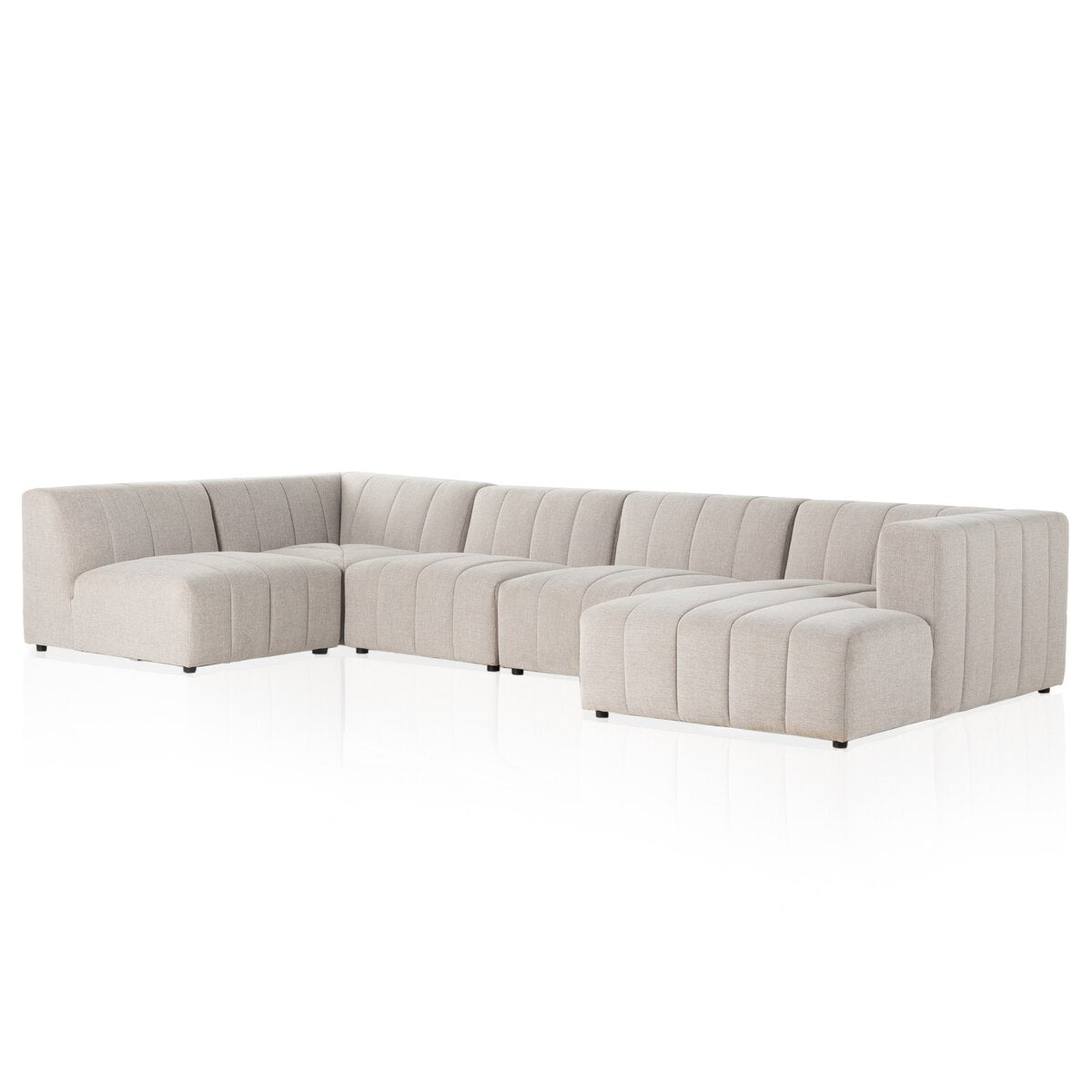 Larkspur Channeled 5-Piece Sectional