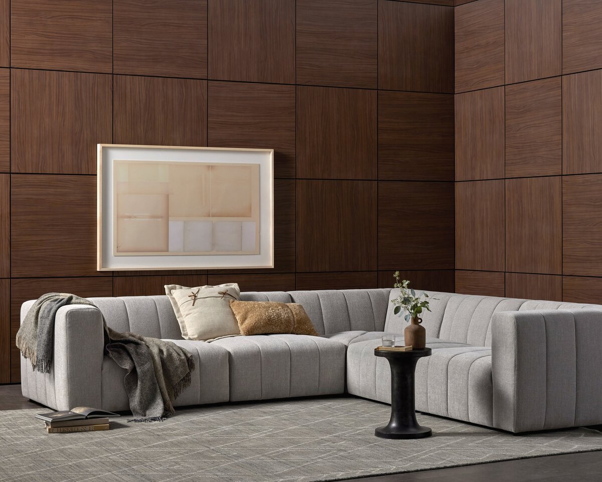 Larkspur Channeled 5-Piece Sectional