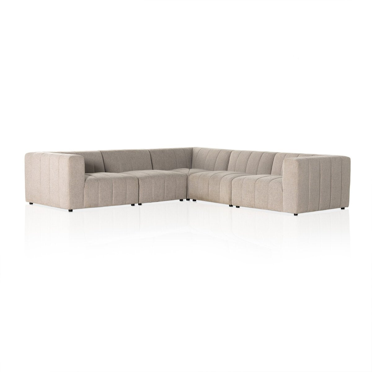 Larkspur Channeled 5-Piece Sectional