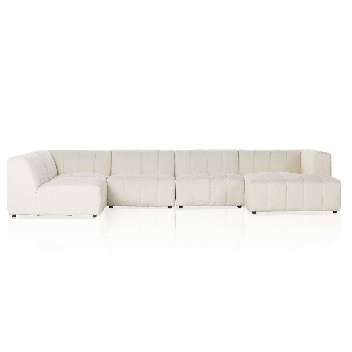 Larkspur Channeled 5-Piece Sectional