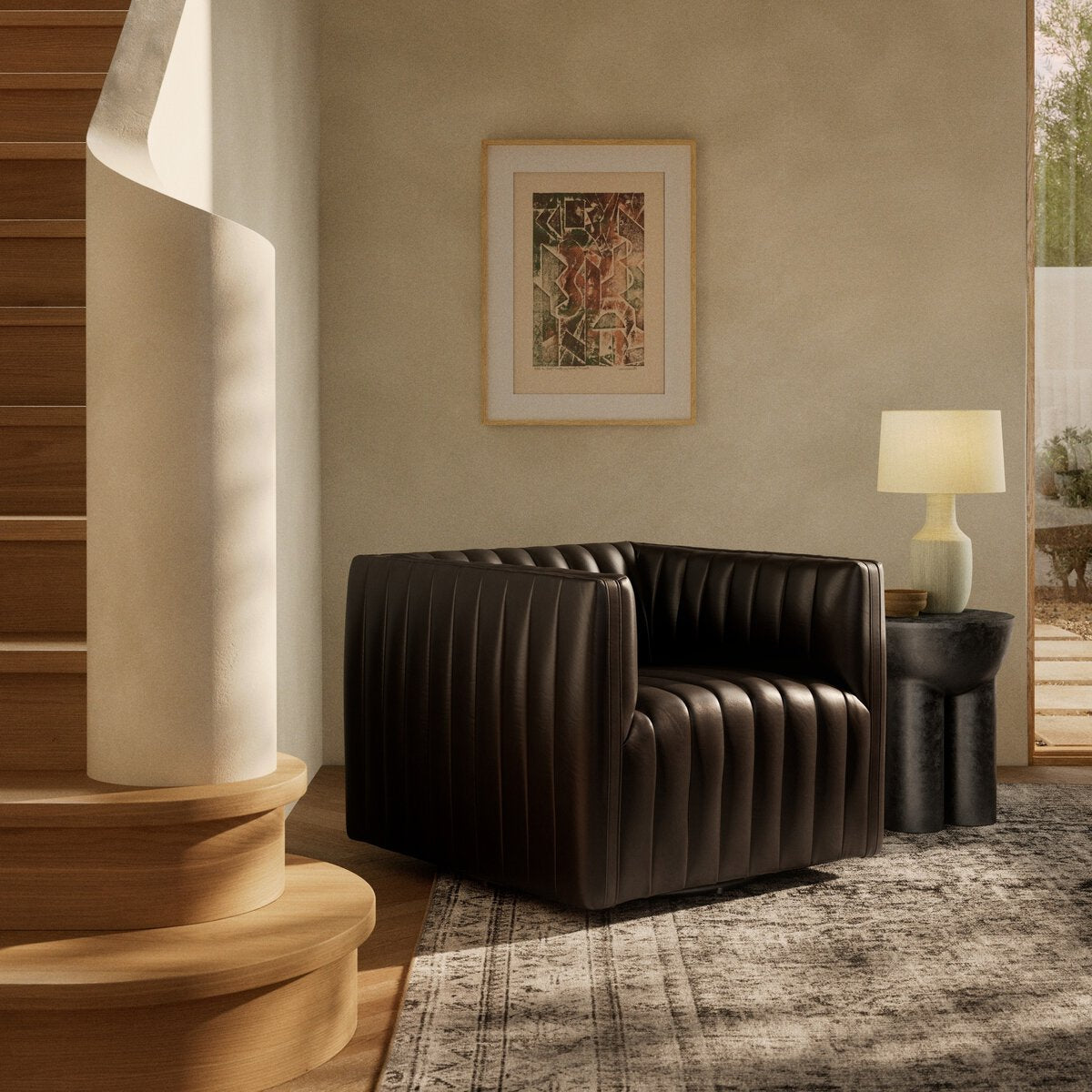 Obsidian Swivel Chair