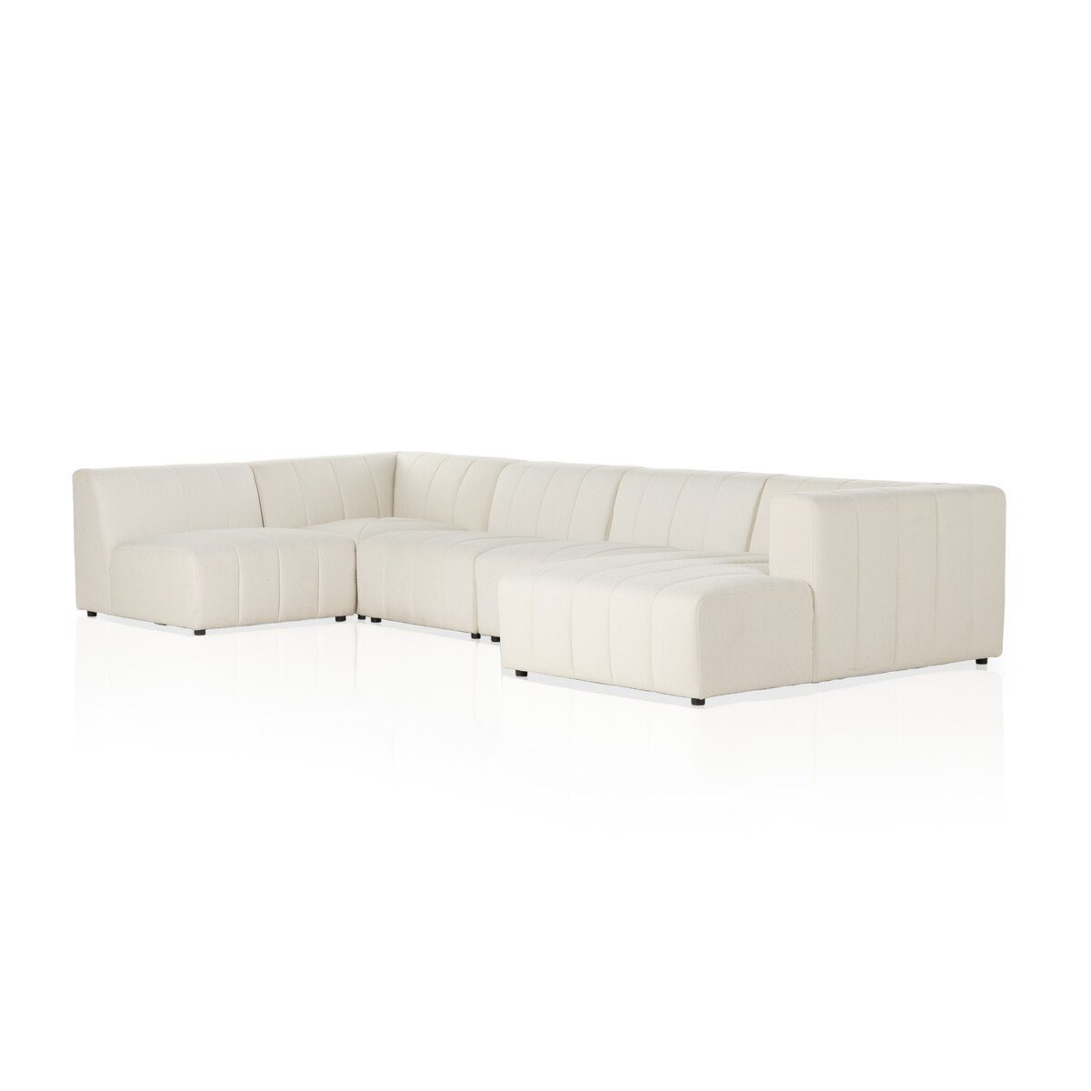 Larkspur Channeled 5-Piece Sectional