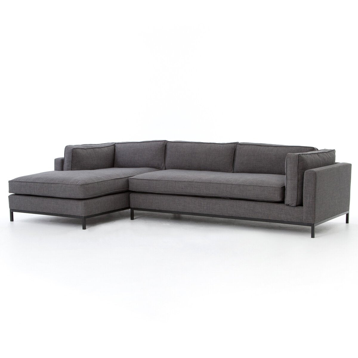 Green 2-Piece Chaise Sectional