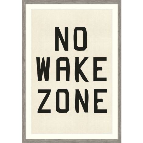 NO WAKE ZONE 28x40