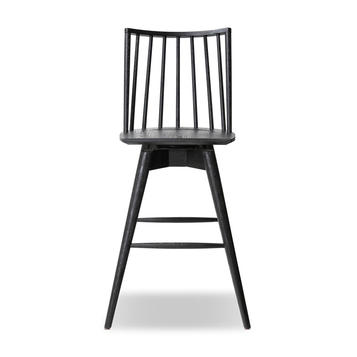 Lewis Swivel Stool - Black Oak