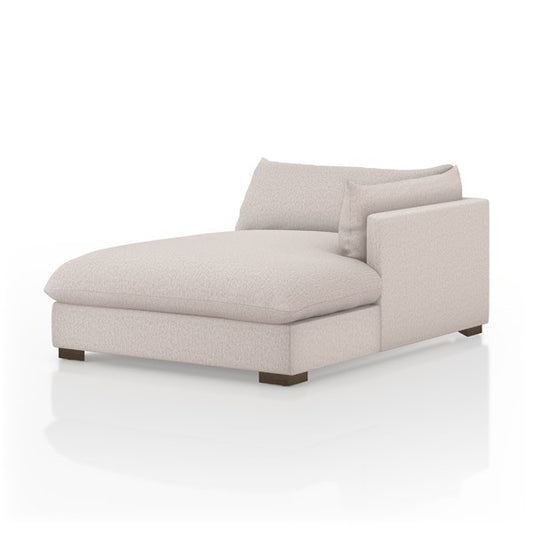 Whitney Sectional ARF 51" Chaise | Pebble