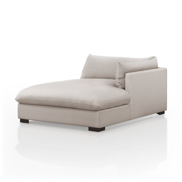 Whitney Sectional RAF 51" Chaise | Moon