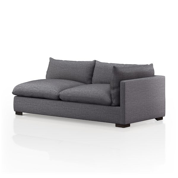 Whitney Sectional RAF Sofa 82" | Charcoal