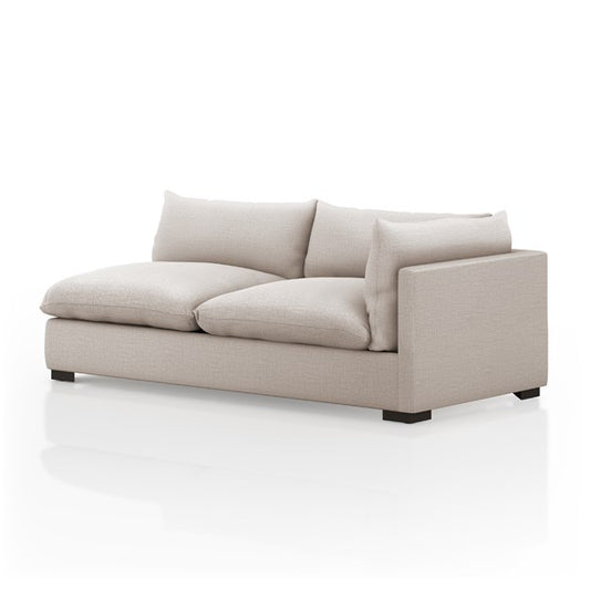 Whitney Sectional RAF Sofa Piece 82" | Moon