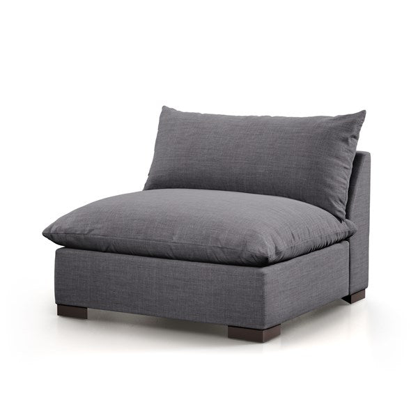 Whitney Sectional Armless Piece | Charcoal