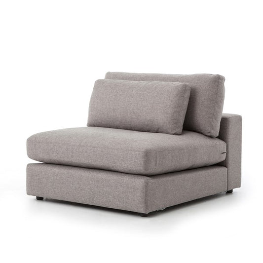  Rubicon Sectional Armless | Pewter