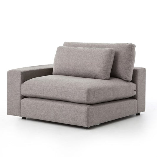 Rubicon Sectional Left Arm Piece | Pewter